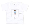 Baby T-Shirt bestickt mit Prinz und Wunschtext