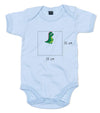 Baby Kurzarmbody bestickt mit Dino und Wunschtext