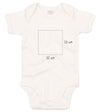 Baby Kurzarmbody bestickt mit Monogramm