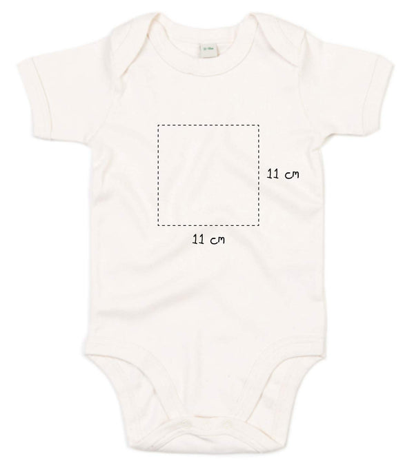 Baby Kurzarmbody bestickt mit Monogramm