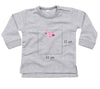 Baby Sweatshirt aus Bio-Baumwolle bestickt mit Flamingo und Wunschtext