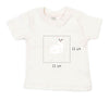 Baby T-Shirt bestickt mit Alpaka und Wunschtext