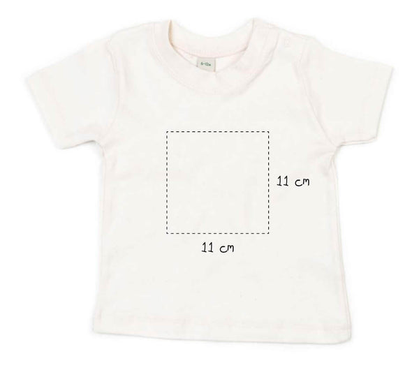 Baby T-Shirt bestickt mit Wunschtext