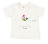 Baby T-Shirt bestickt mit Meerjungfrau und Wunschtext