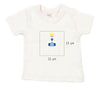 Baby T-Shirt bestickt mit Prinzessin und Wunschtext