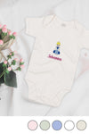 Baby Kurzarmbody bestickt mit Prinzessin und Wunschtext