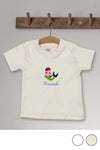 Baby T-Shirt bestickt mit Meerjungfrau und Wunschtext