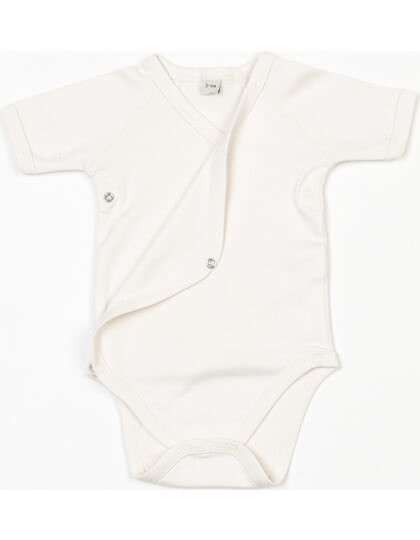 Baby Wickelbody Kimono bestickt mit Fee und Wunschtext